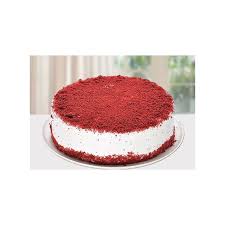 red velvet round fresh cream cake 1 pond