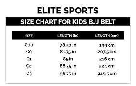 Elite Sports Item Kids Jiu Jitsu Belt Brazilian Jiu Jitsu