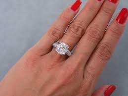 5 91 Ctw Radiant Cut Diamond Engagement Ring H Si2