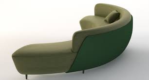 Chaise lounges and sling chairs. Gebogenes Half Moon Sectional Chaise Lounge Stoffsofa 3d Modell Turbosquid 1259817