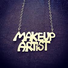 makeup artist gift necklace sentence