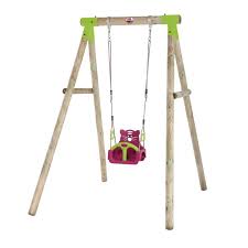 Buy Quoll Wooden Swing Set Plum