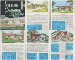 A bungalow design characteristically has shed dormers. Sterling Homes 1950s Mid Century Modern House Plans Atomic Ranch Cape Cod Coloni Ebay