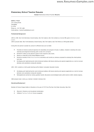 Resume Format Teacher Job Format Of Resume For Teacher Teaching Job
