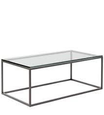 Coffee Table With Black Metal Frame