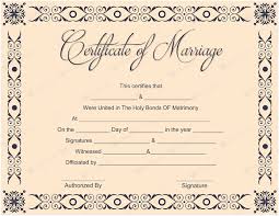Pin Templates Custom Printable Marriage Certificates
