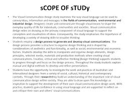 Scope Of Study The Visual Communication Design Study Examines The