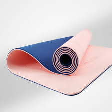 tpe deluxe yoga mat pink navy