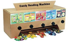 cardboard diy candy dispenser