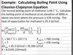 how to calculate the boiling point of