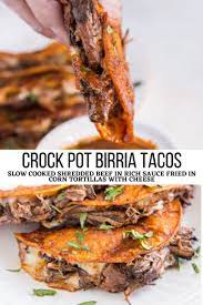 crock pot birria tacos the roasted root