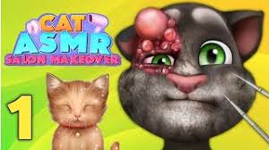 cat asmr salon makeover gameplay