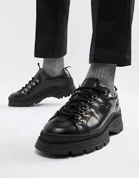 But the quality and longevity is absolutely awful. Asos Design Trainer Shoes In Black Leather With Chunky Sole Asos