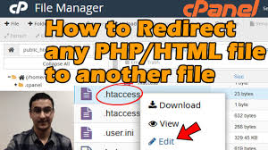 how to redirect any html php file to