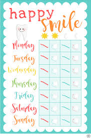 Free Printable Chart For Kid Cavity Fighters Making