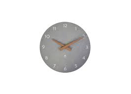 Wall Clock Hormilena Soft Grey Wood