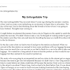 Narrative Essay - My trip to Italy