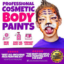 color 160pcs kids face paint kit