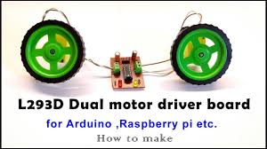 l293d dual motor driver board how to