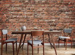 Old Red Brick Wallpaper Rustic Country