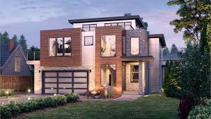 3 Story Contemporary Style House Plan