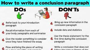 conclusion paragraph how to write a