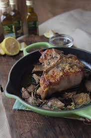 lemon zest and capers veal chops