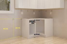 Across the wall to establish the top of the base cabinets. Install Pre Assembled Kitchen Cabinets Rona