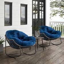 Outdoor Patio Rocking Chairs Set Of 2
