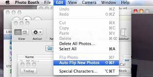 photo booth to flip images on mac