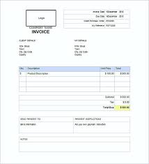 Simple Commercial Invoice Format Templates Free Invoice