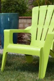 spray painted plastic outdoor chairs