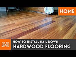 how to install hardwood flooring nail