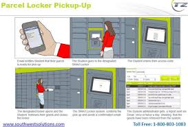 digital parcel locker system automates