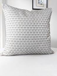 Metallic Silver Pillow Cover Silver