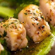 monkfish with herb browned er