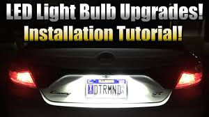 Led License Plate Bulb Upgrade Installation Tutorial 2015 Toyota Camry Xse Demo Youtube