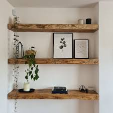 Thick Floating Shelves Rustic And