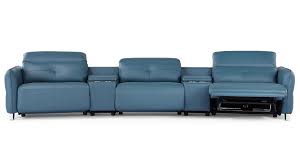 macau reclining leather sofa with