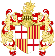 Meaning and history the visual history of the fc. Coat Of Arms Of City Of Barcelona File Coat Of Arms Of Barcelona 17th 18th Centuries Svg Wikipedia Coat Of Arms Barcelona Heraldry