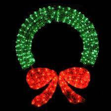 wreaths with lights