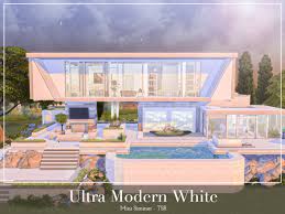 the sims resource ultra modern white