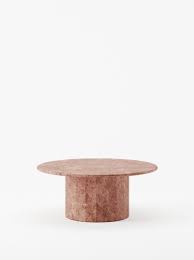 Ashby Coffee Table In Red Travertine By