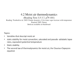 variables that descript moist air