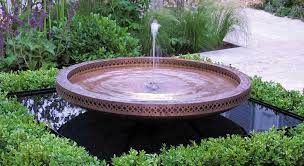 Copper Fountain Bowl Contemporary