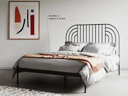 Swirl Metal Bed Frame Furnitureco
