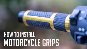 how to install motorcycle grips