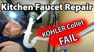 repair a kohler kitchen faucet leak