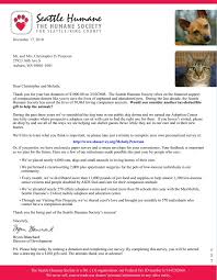 Seattle Humane Society Letter W Purl
