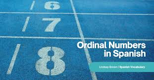 ordinal numbers in spanish master 1 10